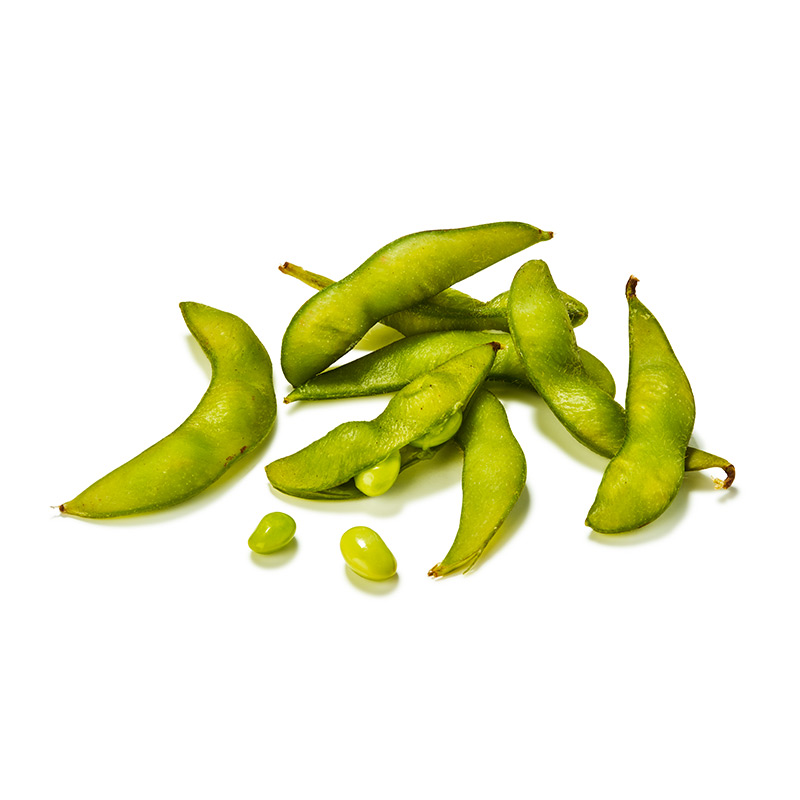 Sojabohnen Edamame mit Schale roh