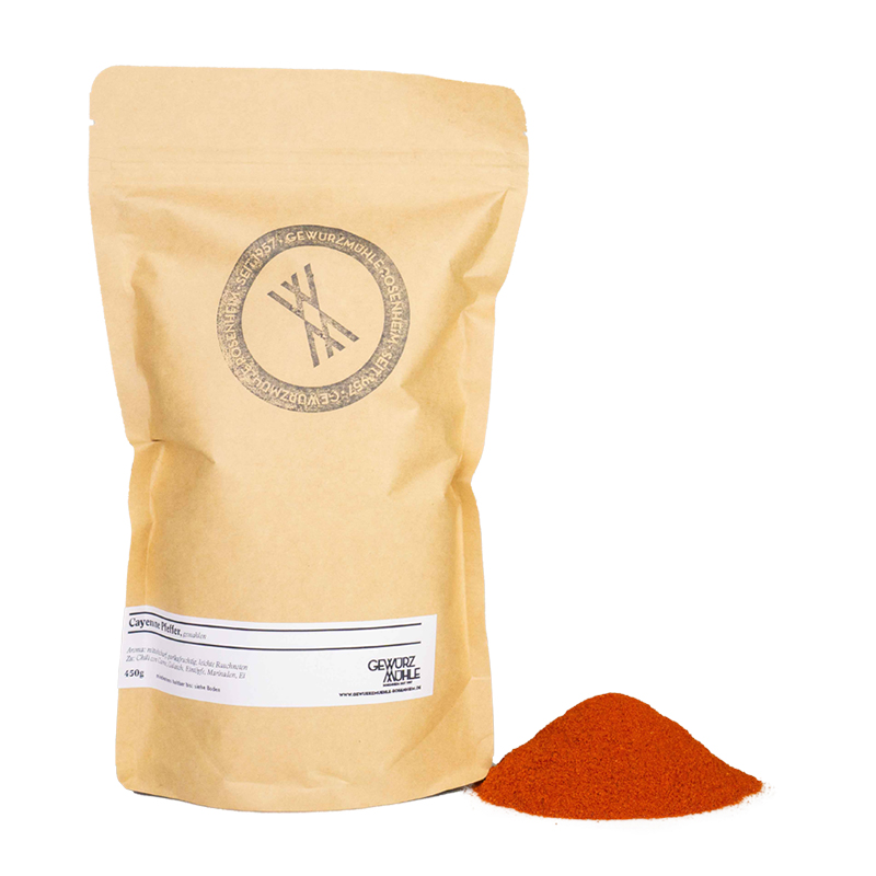 Cayennepfeffer gemahlen Gewürzmühle