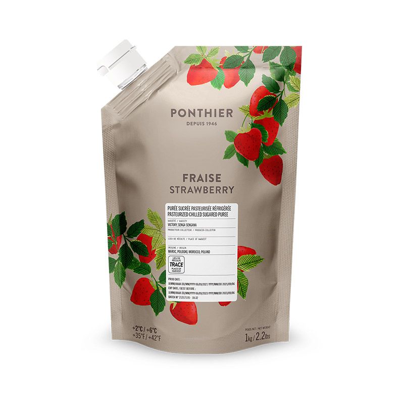 Erdbeer Püree, 10% Zucker