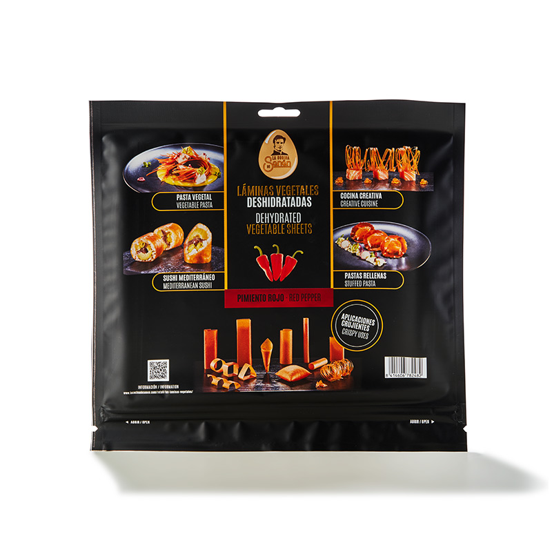Papier comestible végétarien paprika rouge