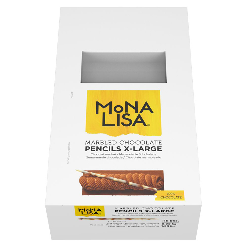 Schoko Pencil XL gemustert     115StkCrt