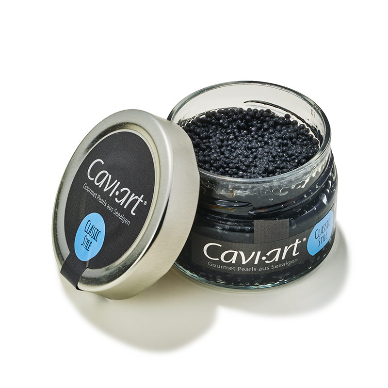 Cavi-Art caviar d'algue noir vegan