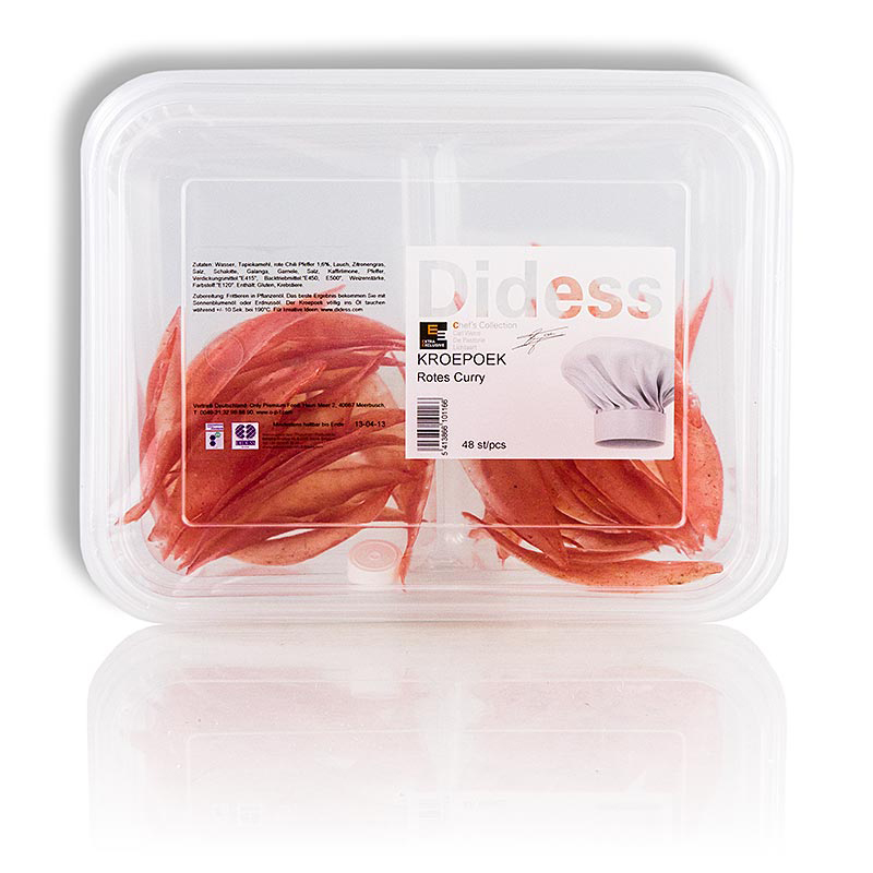 Kroepoek mit rotem Curry  ungebacken 48stk Pck BE