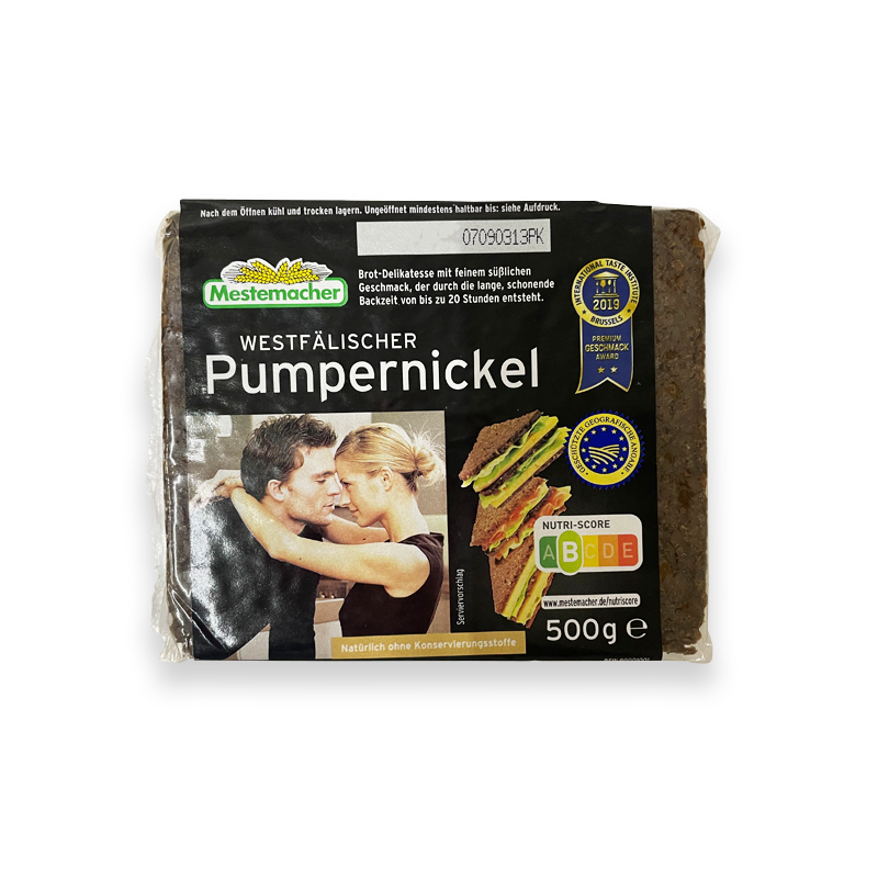 Pumpernickel rechteckig       500gPck DE