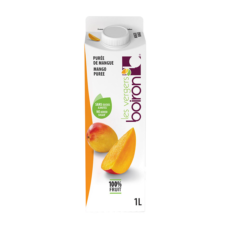 Purée de mangue 100% Fruit