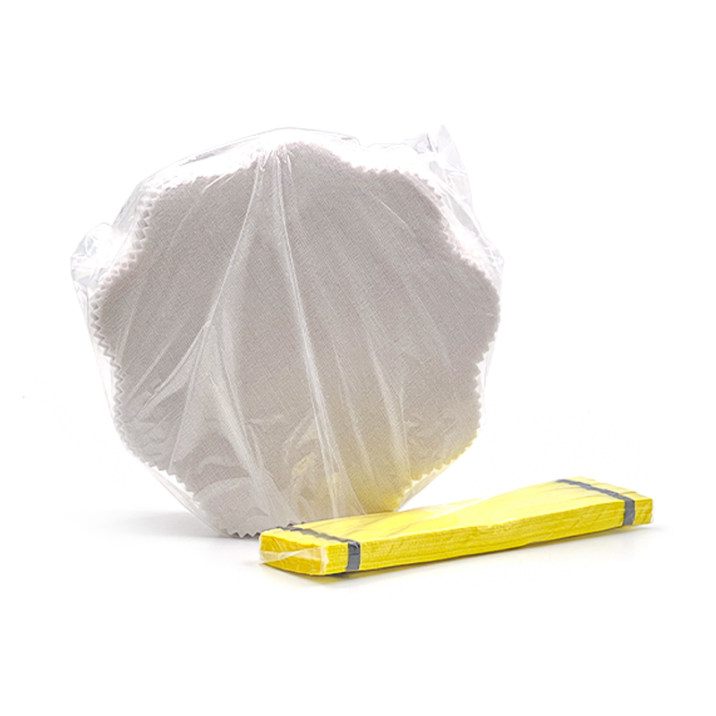 Lemon Wrap weiße Tücher mit gelbem Band-OWN
