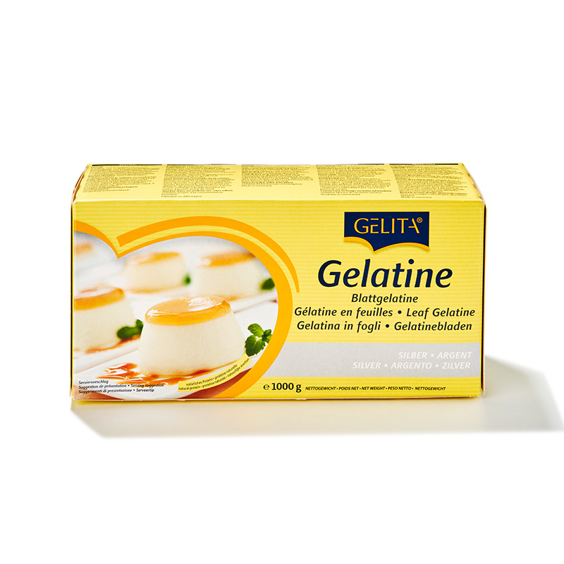 Blattgelatine Silber