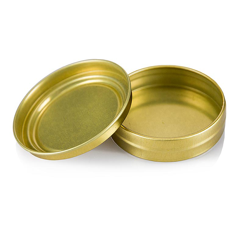Kaviardose leer Gold für 80g   ø6,5cm unbe