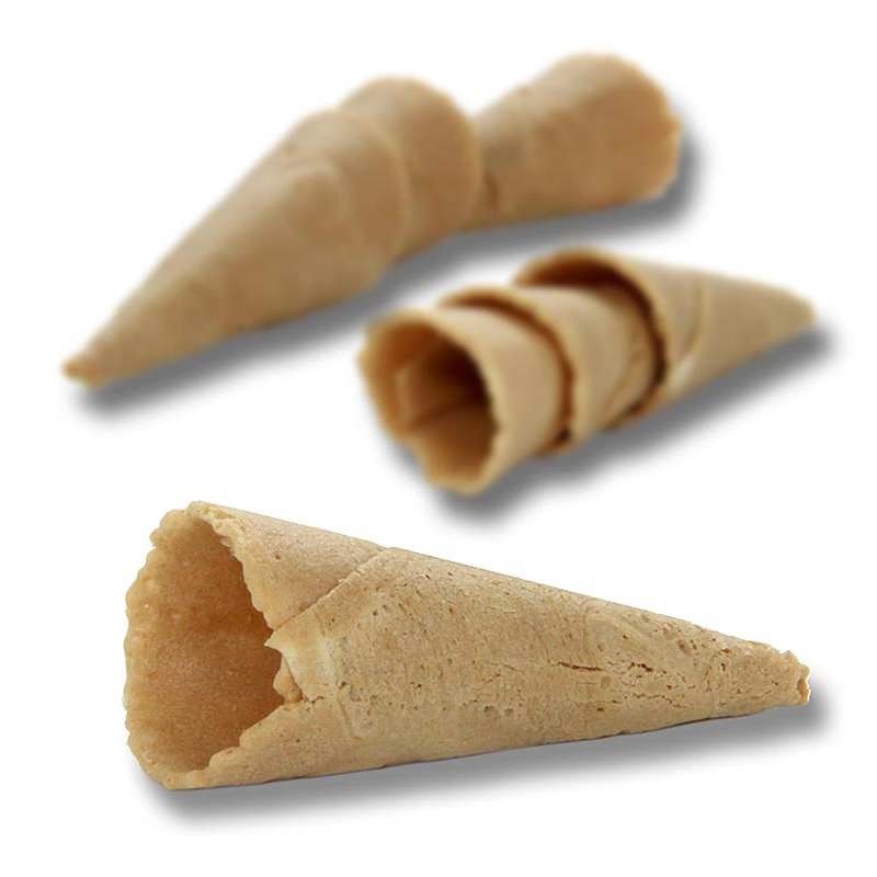 Mini Waffel Hörnchen süsslich neutral 112Stk Krt