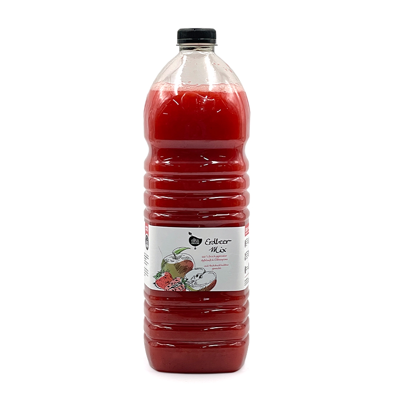 Apfel-Erdbeersaft