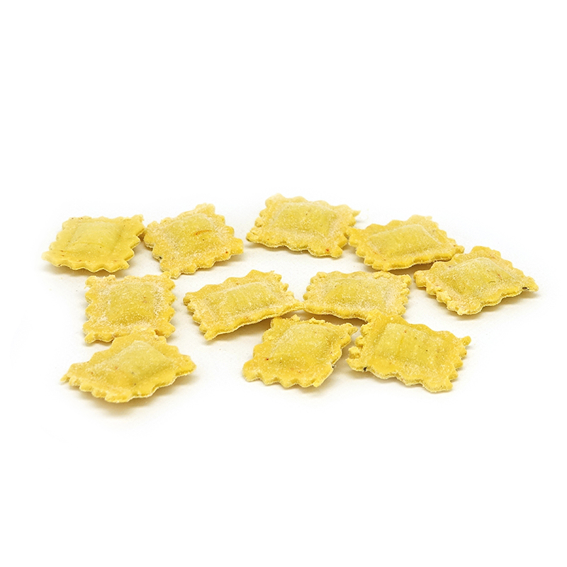 TK Raviolini mit Basilikum im Safranteig