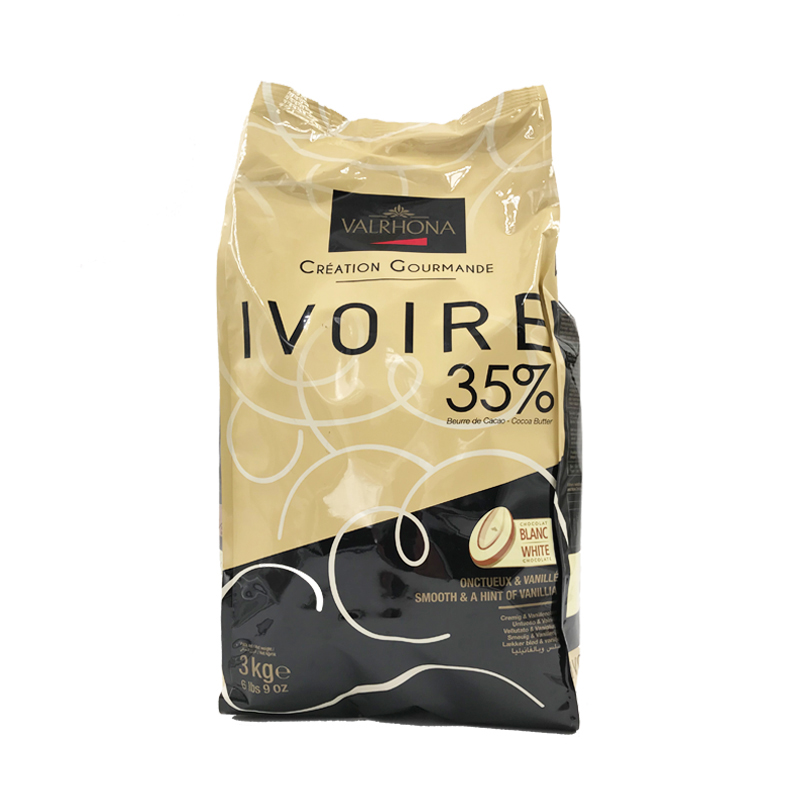 Kuvertüre Ivoire Callets weiss 35% 3kgPck