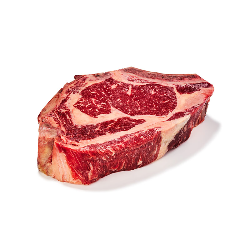 Rinder-Entrecote mit Bein, "Oedslach"
