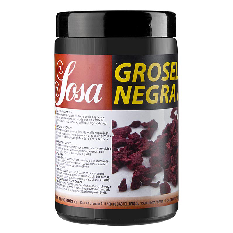 Schwarze Johannisbeer Crispy  gefr.getrocknet 200g Ds ES