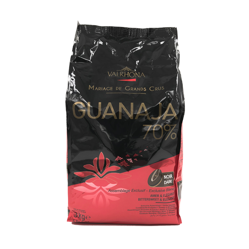 Kuvertüre Guanaja 70% Chips   dunkel 3kgP