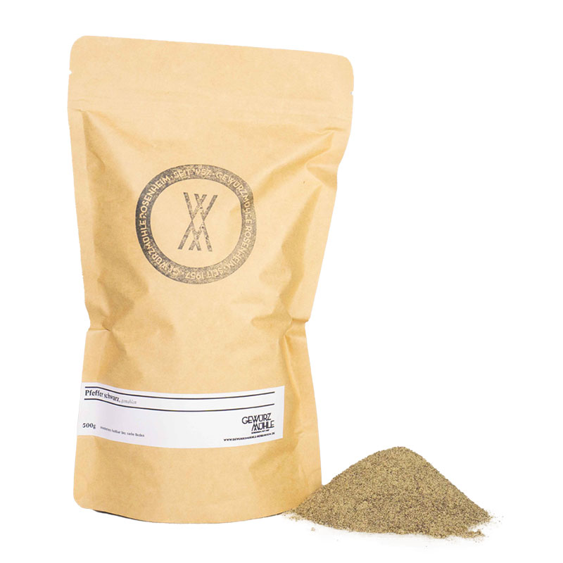 Pfeffer schwarz gemahlen