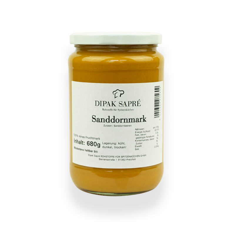 Sanddornmark naturbelassen     680gGl DE
