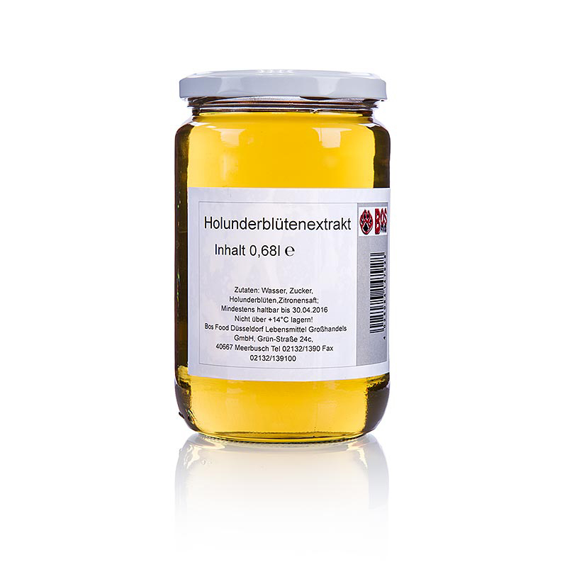 Holunderblütenextrakt 680ml Gl  von Bosfood DE
