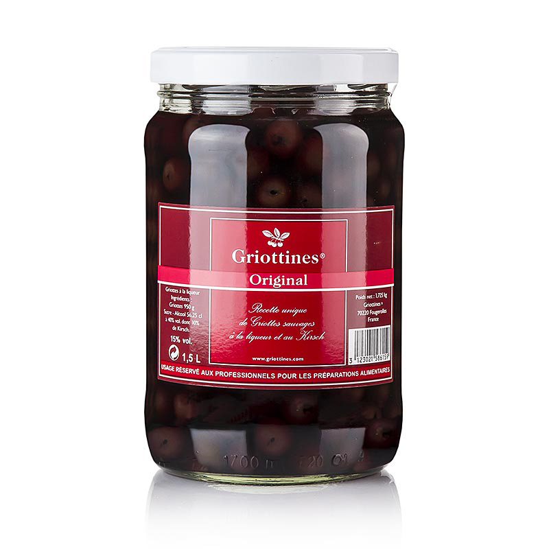 Griottines Original in Kirsch o.Stein süss 15% vol.1,5l