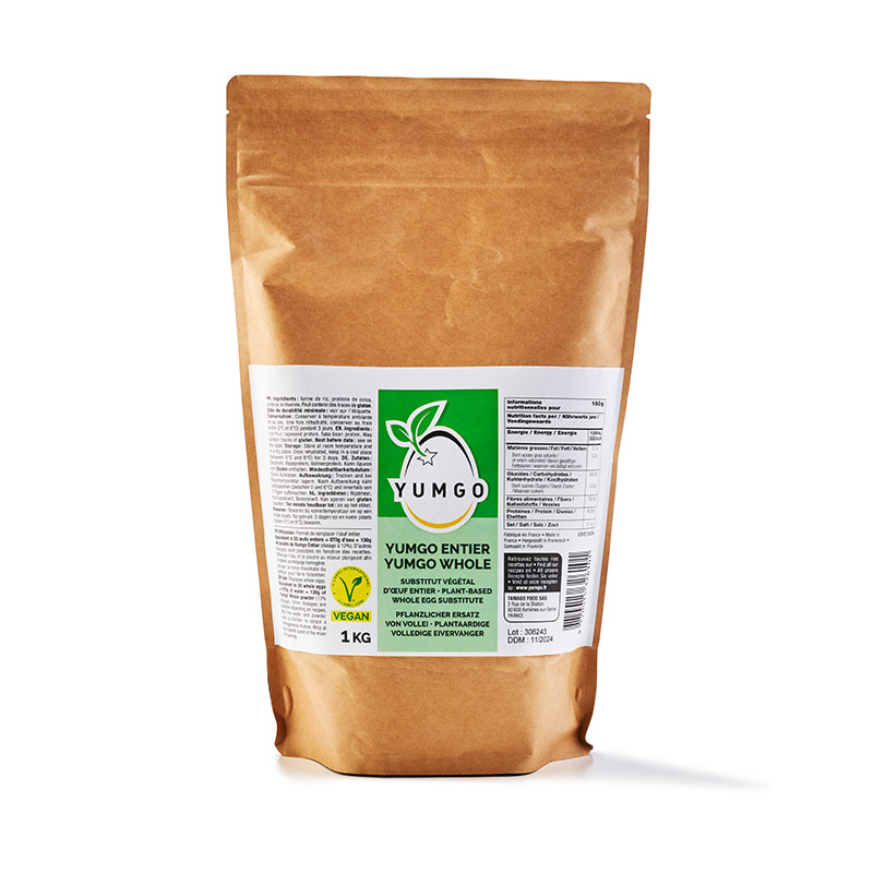 Substitut végétal à l'œuf entier entier en poudre vegan