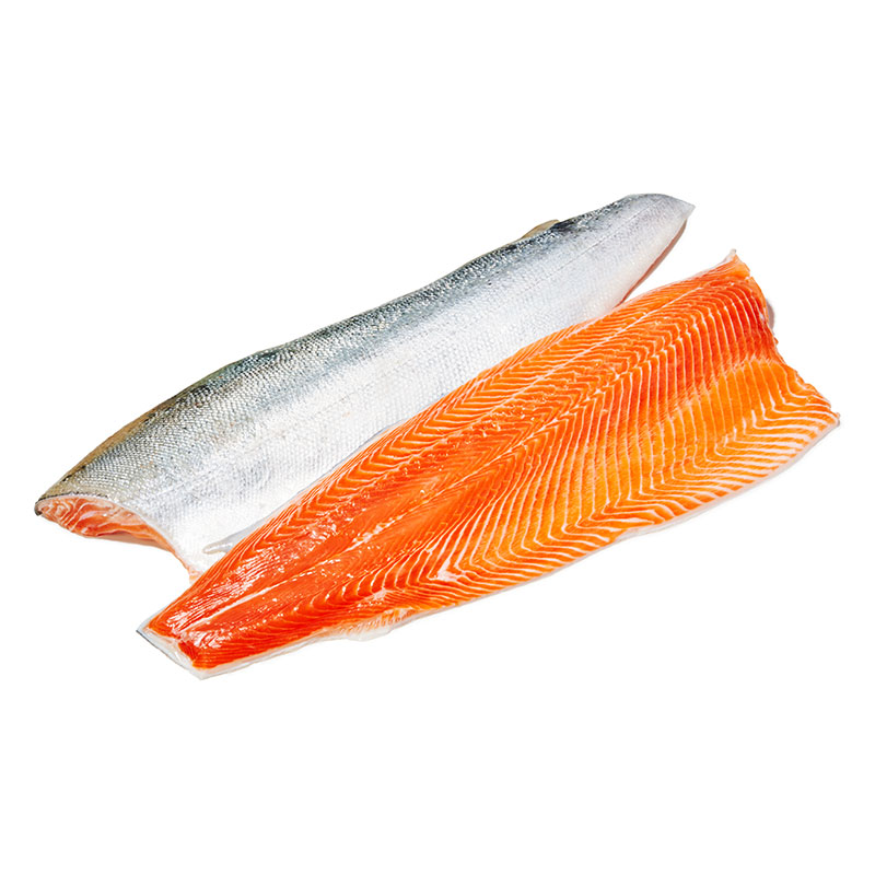 Fjordforellenfilet mit Haut Trim D, ungeschuppt