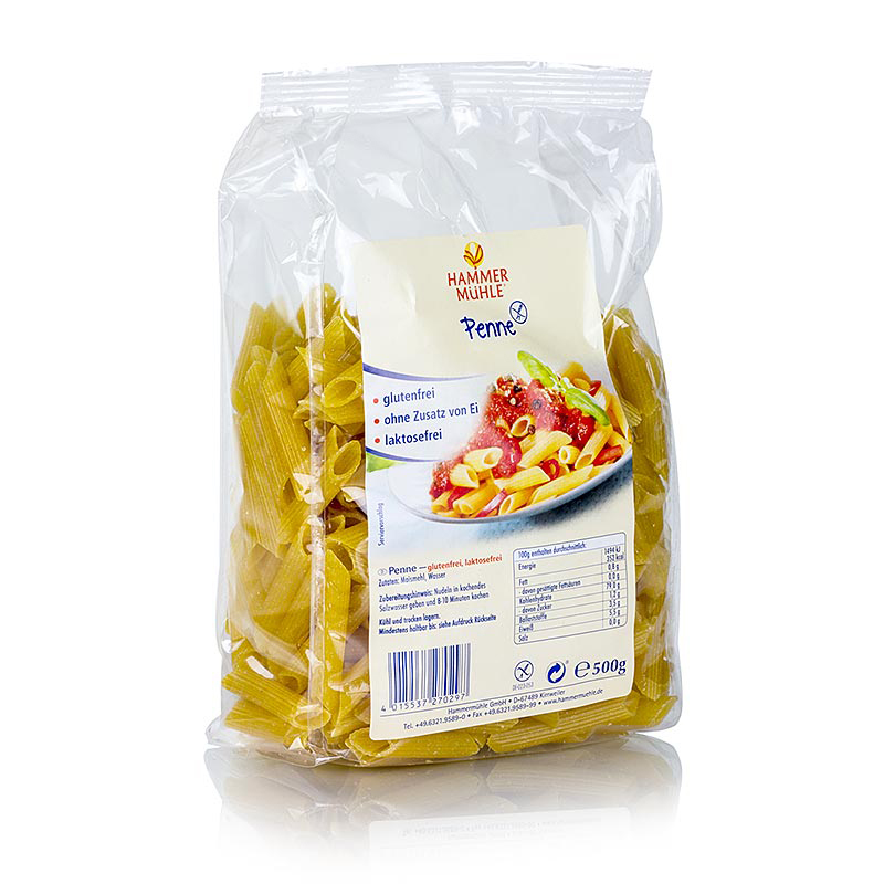 Penne Mais laktose-glutenfrei 500g Pck DE Hammermühle
