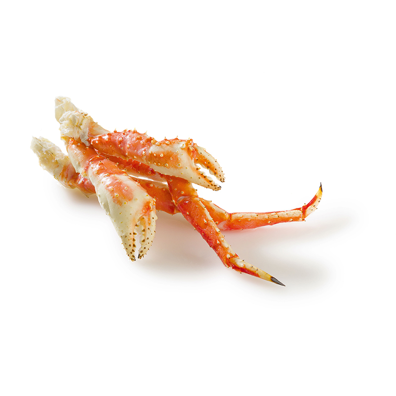 King Crab legs & claws halbiert und gekocht