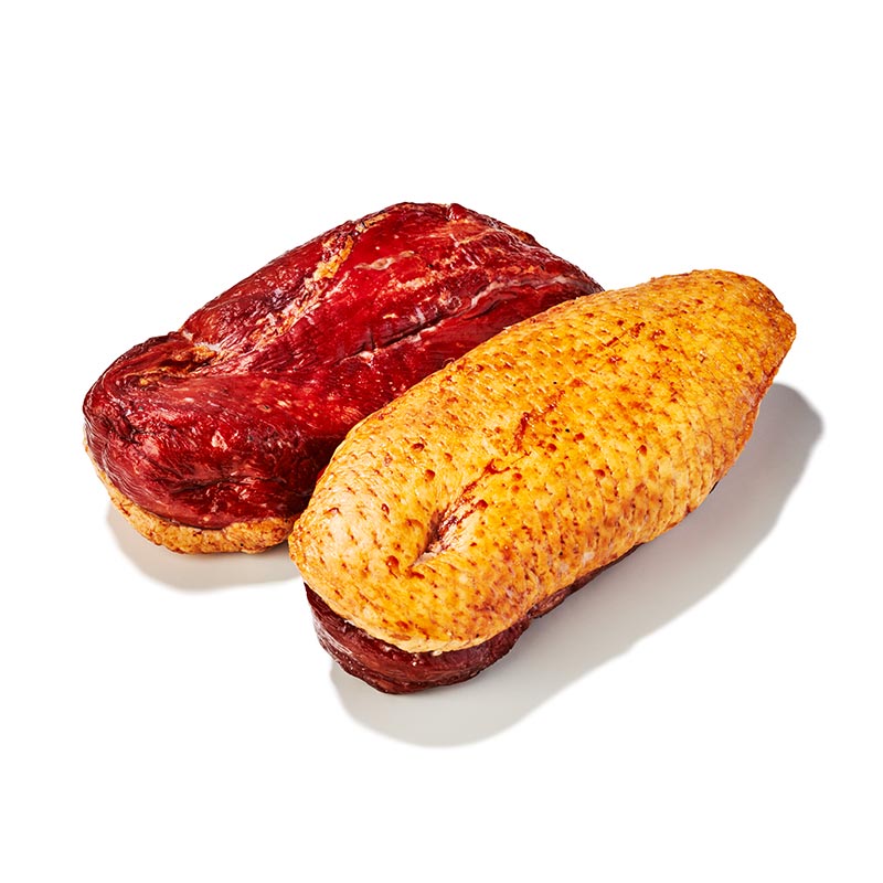 Entenbrust gekocht, geräuchert