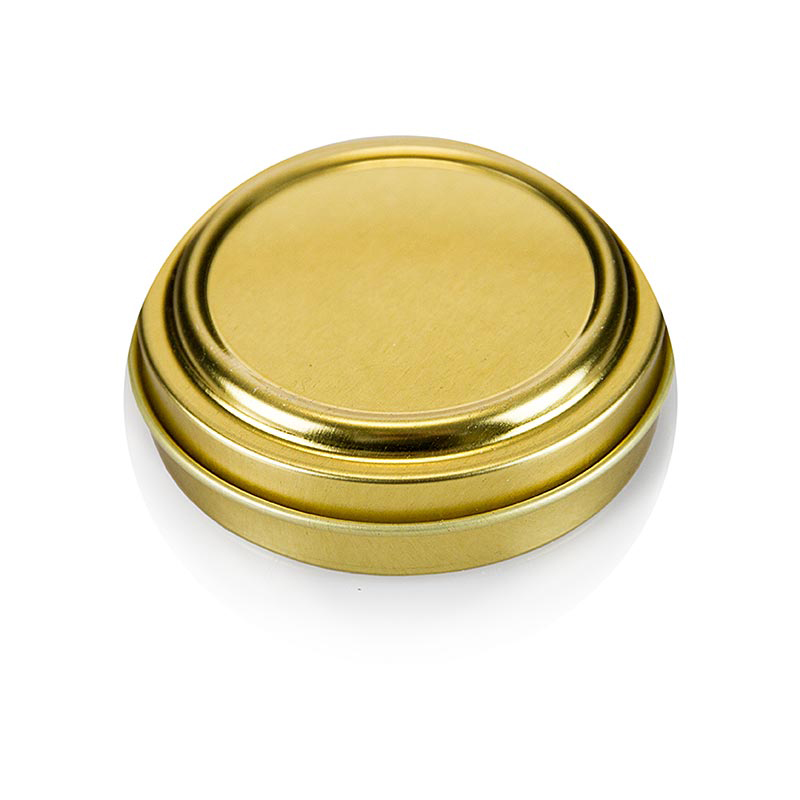 Kaviardose leer Gold für 80g   ø6,5cm unbe