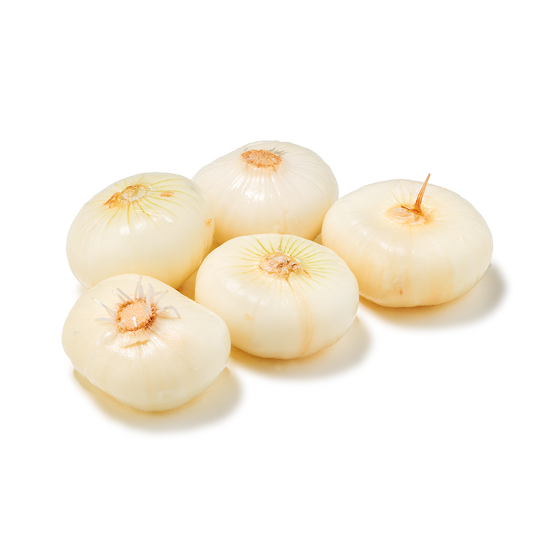 Zwiebeln Borretano geschält
