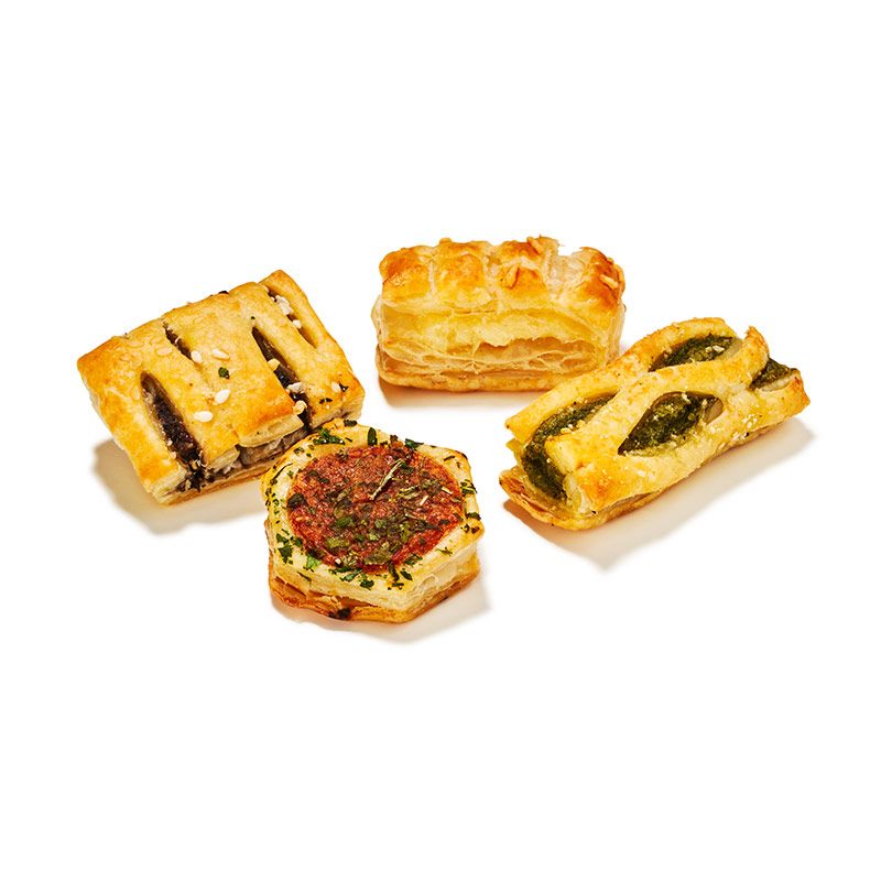 Blätterteig Fingerfood Platte 4 Sorten