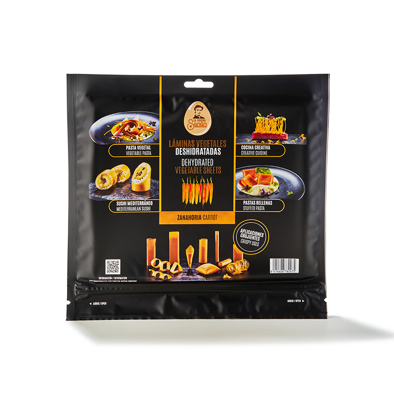 Vegetarisches Esspapier Karotte