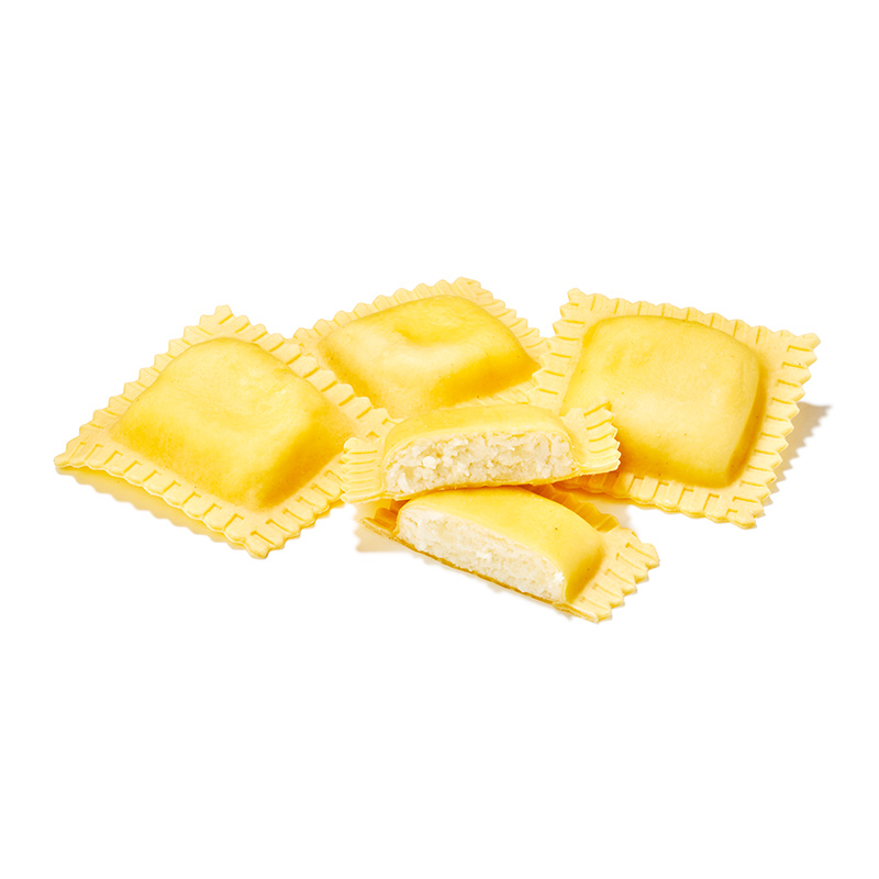 Riesenravioli mit Burrata und Zitrone